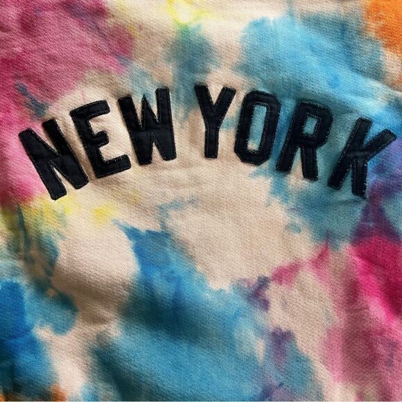 Madhappy NYC New York Exclusive Tie Dye Unisex Fleece Sweatshirt Multi Color NEW - Picture 7 of 9